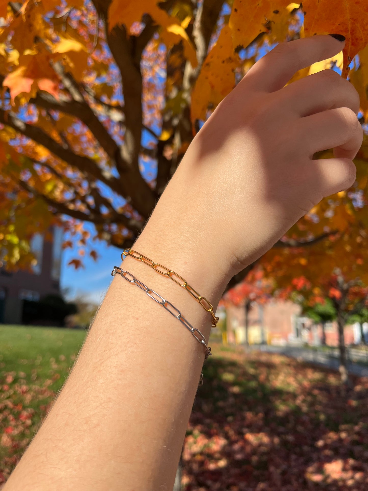 Paper Clip Chain Bracelets