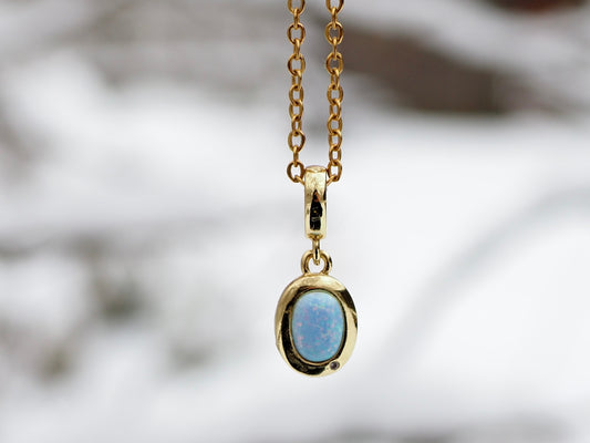 Blue Opal Necklace