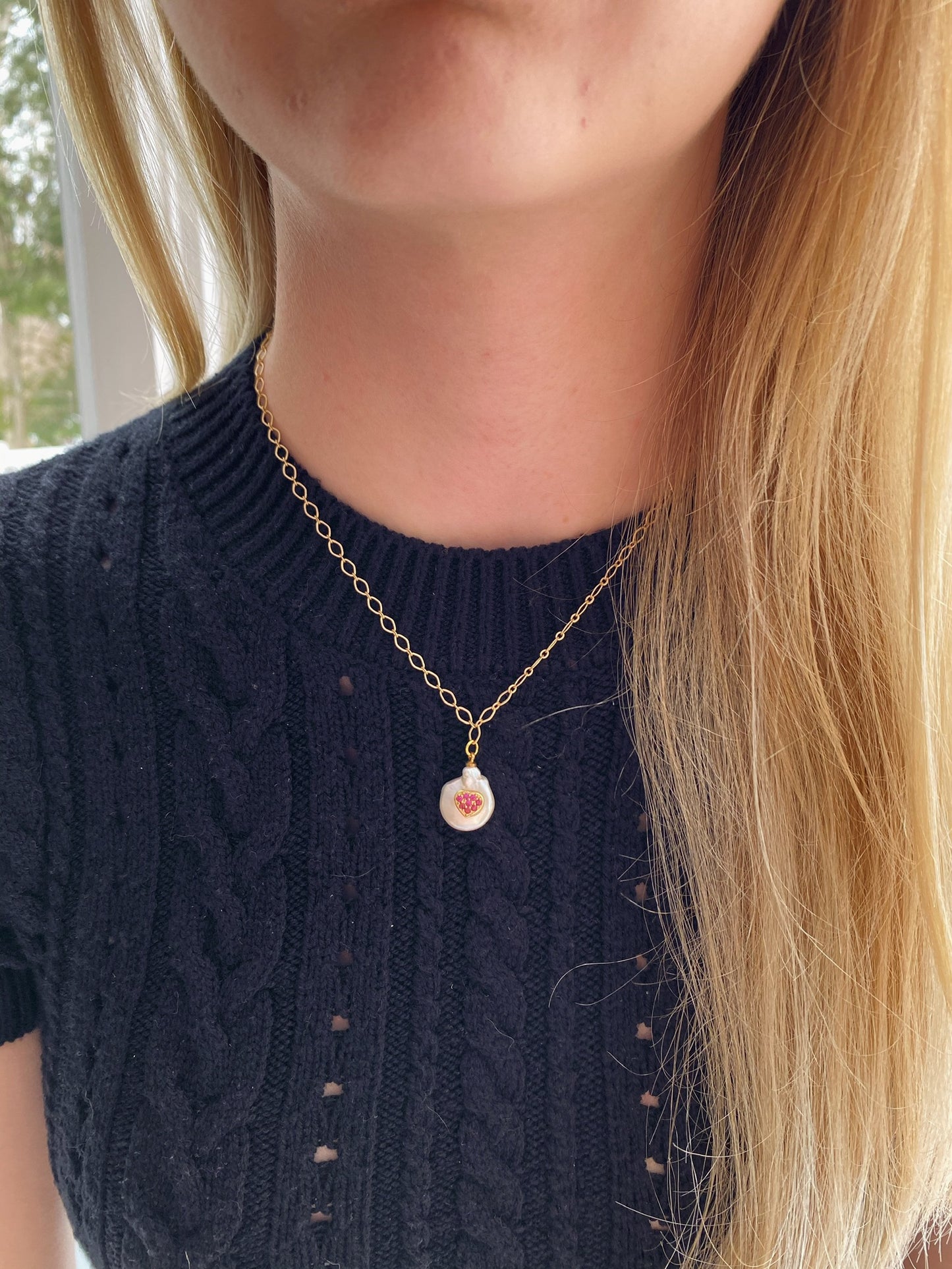 Pearl Charm Necklace