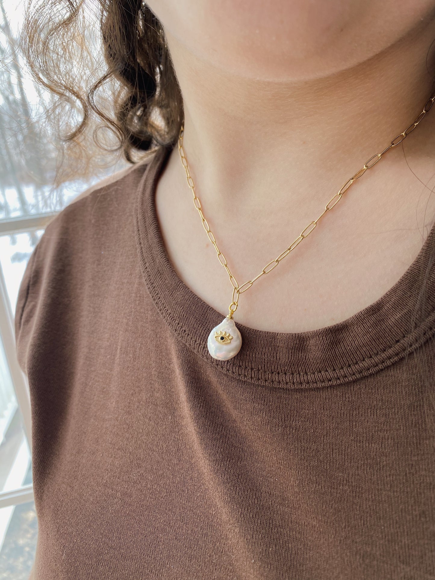 Pearl Charm Necklace