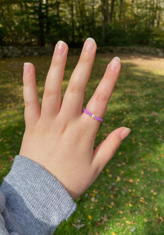 Beaded Pearl Ring